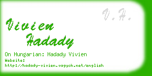 vivien hadady business card